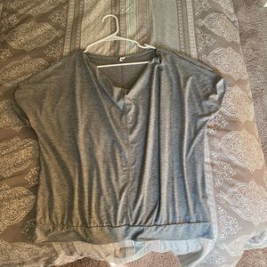 Gray Lucy Workout Top